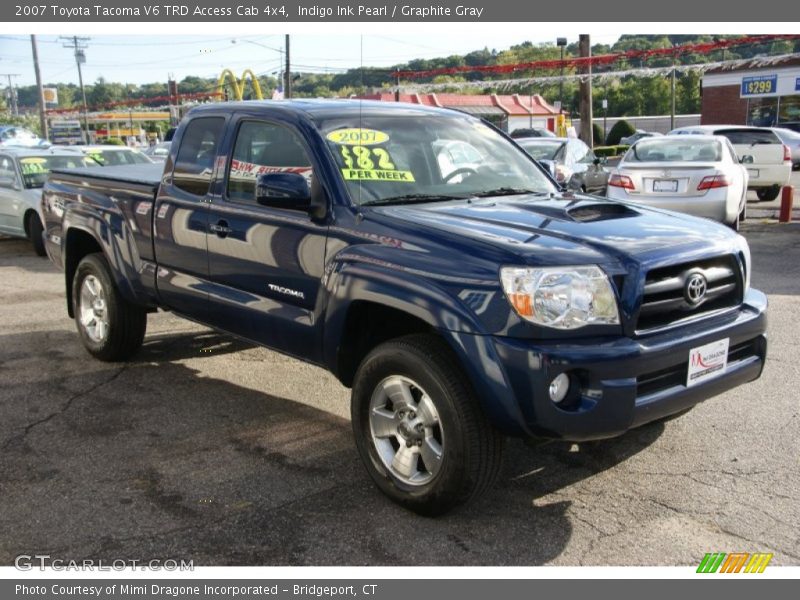 Indigo Ink Pearl / Graphite Gray 2007 Toyota Tacoma V6 TRD Access Cab 4x4