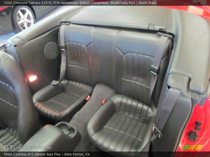 Rear Seat of 2002 Camaro Z28 SS 35th Anniversary Edition Convertible