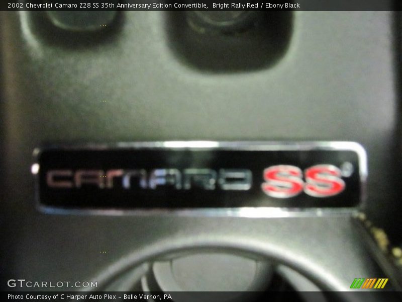 Bright Rally Red / Ebony Black 2002 Chevrolet Camaro Z28 SS 35th Anniversary Edition Convertible