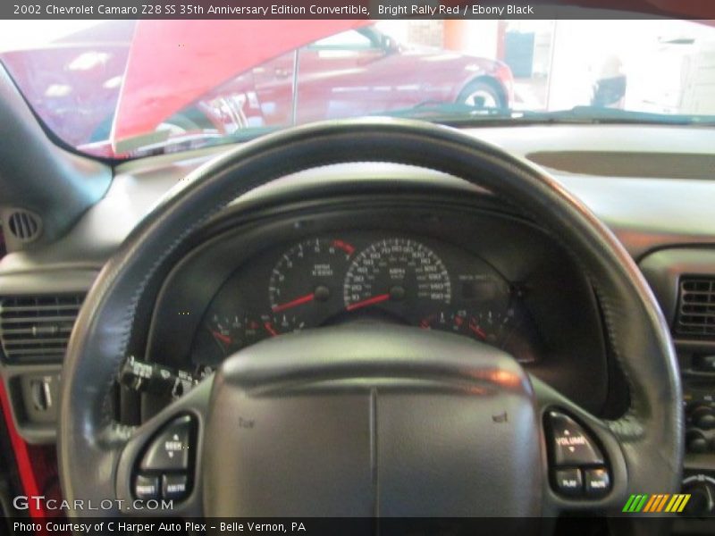 Bright Rally Red / Ebony Black 2002 Chevrolet Camaro Z28 SS 35th Anniversary Edition Convertible
