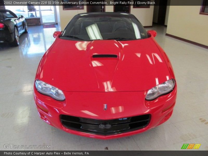 Bright Rally Red / Ebony Black 2002 Chevrolet Camaro Z28 SS 35th Anniversary Edition Convertible