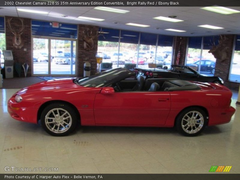 Bright Rally Red / Ebony Black 2002 Chevrolet Camaro Z28 SS 35th Anniversary Edition Convertible