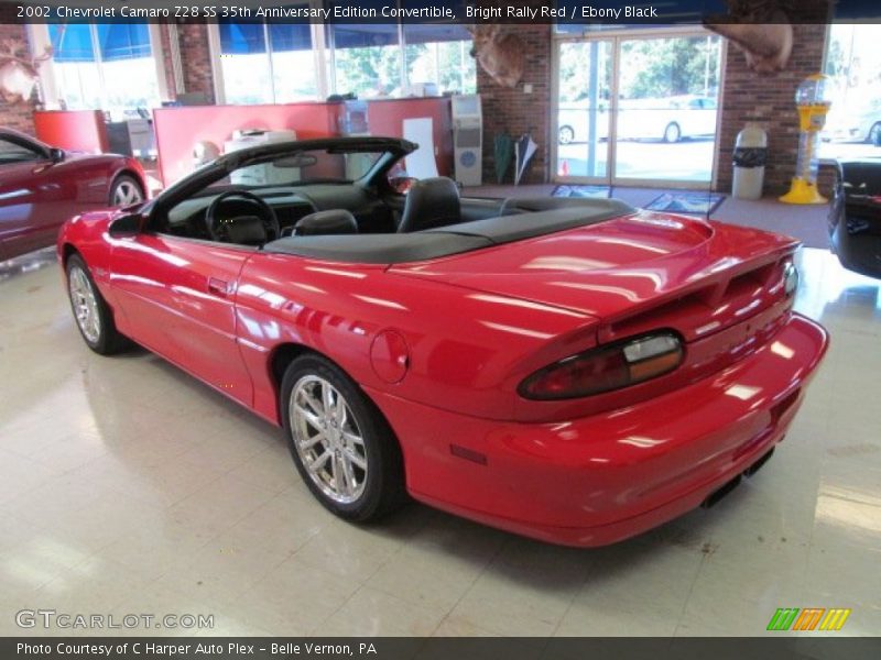 Bright Rally Red / Ebony Black 2002 Chevrolet Camaro Z28 SS 35th Anniversary Edition Convertible