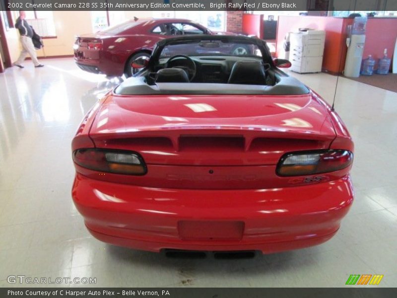 Bright Rally Red / Ebony Black 2002 Chevrolet Camaro Z28 SS 35th Anniversary Edition Convertible