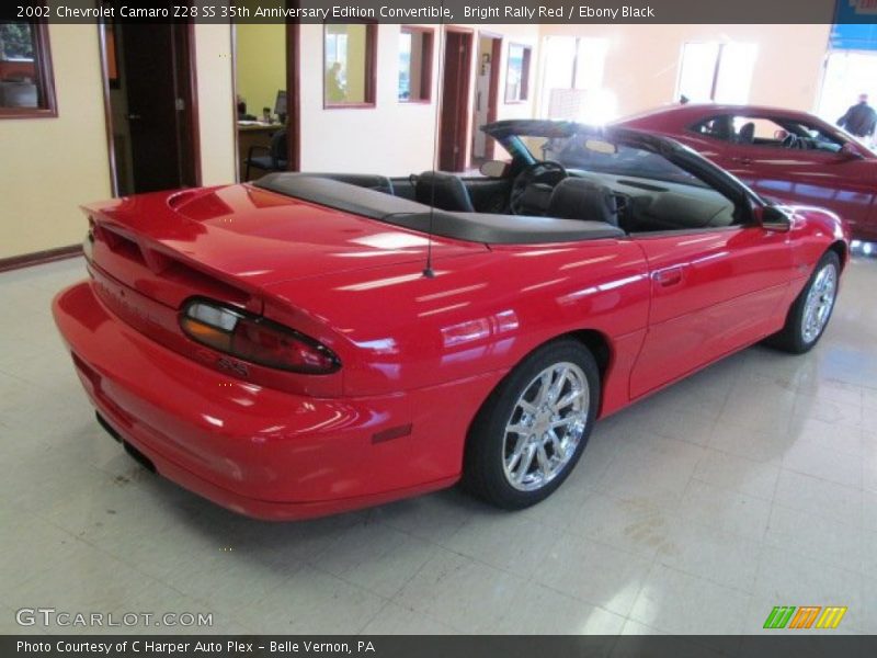 Bright Rally Red / Ebony Black 2002 Chevrolet Camaro Z28 SS 35th Anniversary Edition Convertible