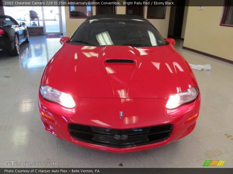 Bright Rally Red / Ebony Black 2002 Chevrolet Camaro Z28 SS 35th Anniversary Edition Convertible
