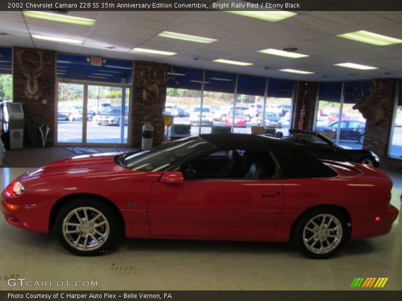 Bright Rally Red / Ebony Black 2002 Chevrolet Camaro Z28 SS 35th Anniversary Edition Convertible