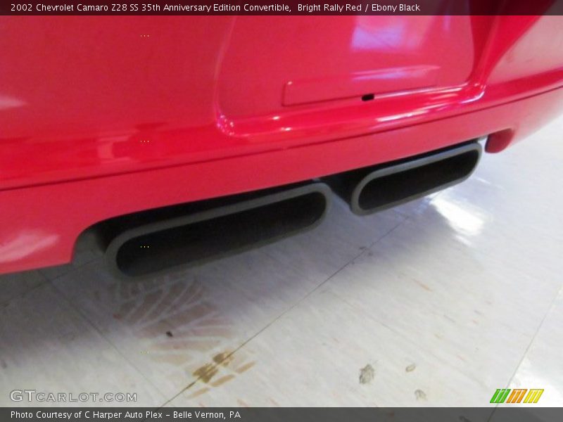 Exhaust of 2002 Camaro Z28 SS 35th Anniversary Edition Convertible