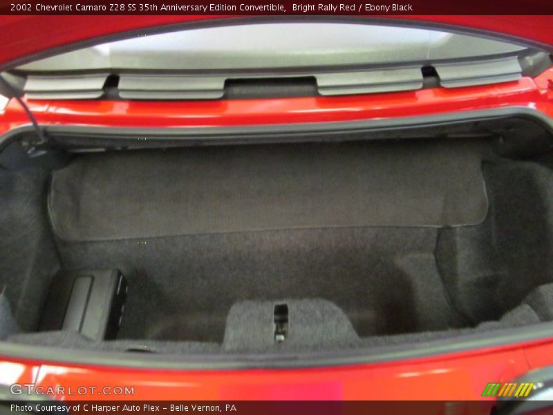  2002 Camaro Z28 SS 35th Anniversary Edition Convertible Trunk
