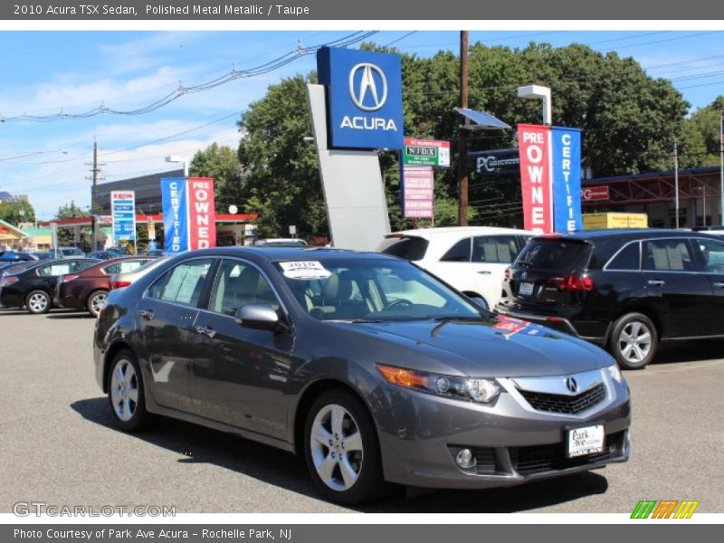 Polished Metal Metallic / Taupe 2010 Acura TSX Sedan