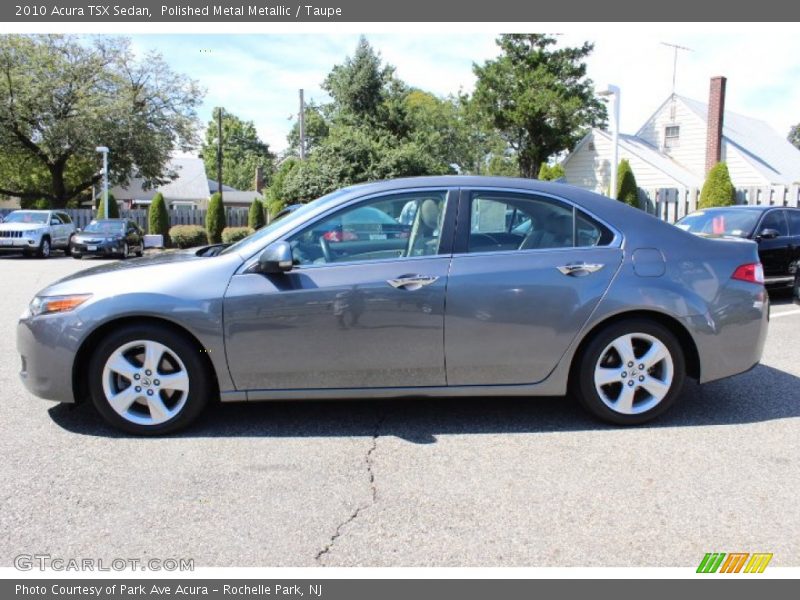 Polished Metal Metallic / Taupe 2010 Acura TSX Sedan