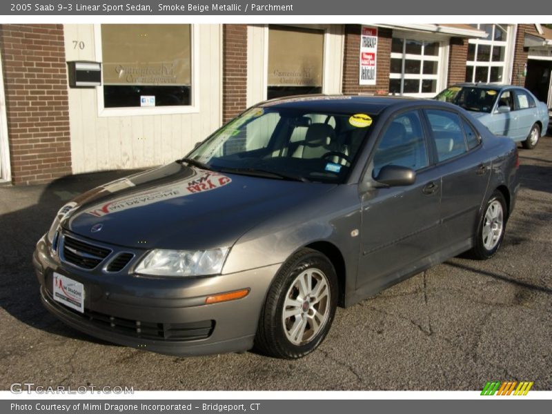 Smoke Beige Metallic / Parchment 2005 Saab 9-3 Linear Sport Sedan