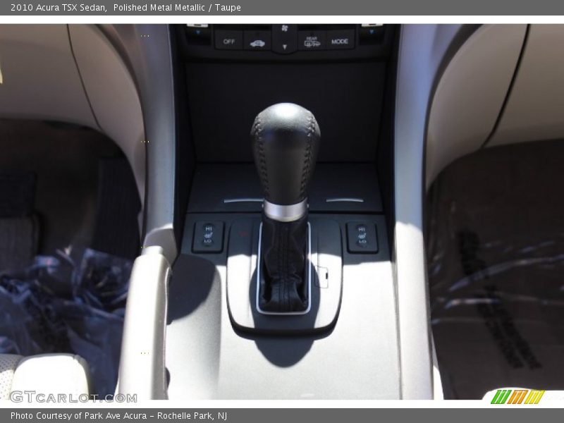 Polished Metal Metallic / Taupe 2010 Acura TSX Sedan