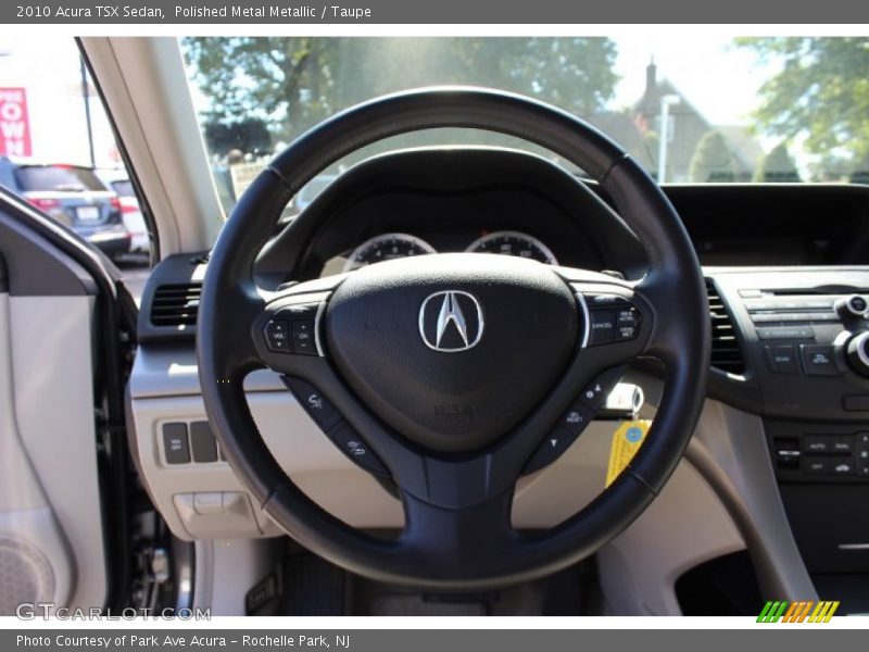 Polished Metal Metallic / Taupe 2010 Acura TSX Sedan