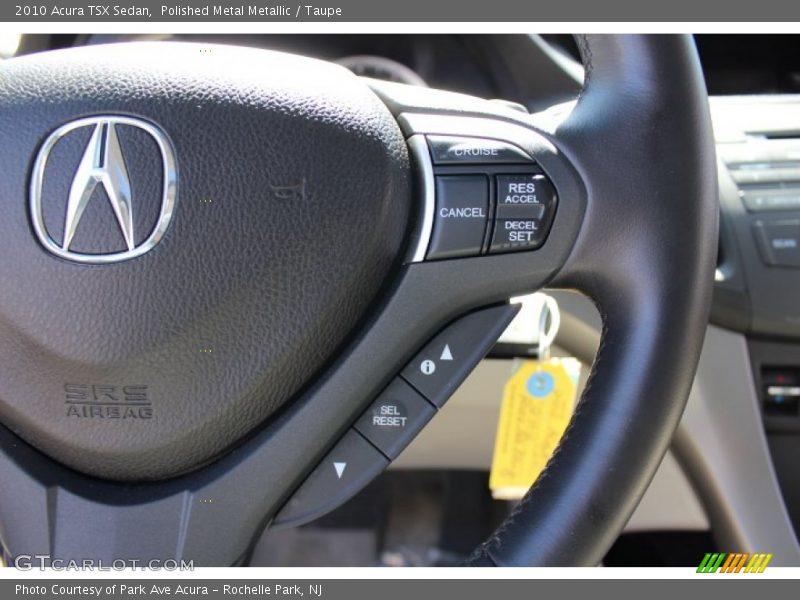 Polished Metal Metallic / Taupe 2010 Acura TSX Sedan