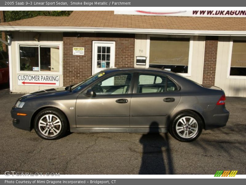 Smoke Beige Metallic / Parchment 2005 Saab 9-3 Linear Sport Sedan