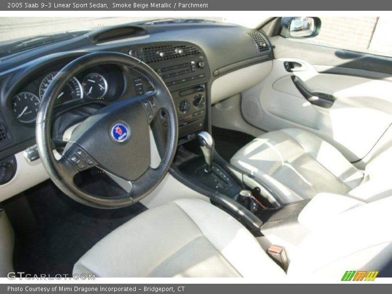 Smoke Beige Metallic / Parchment 2005 Saab 9-3 Linear Sport Sedan
