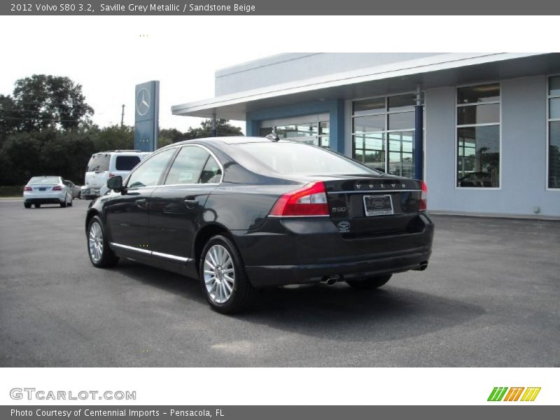 Saville Grey Metallic / Sandstone Beige 2012 Volvo S80 3.2