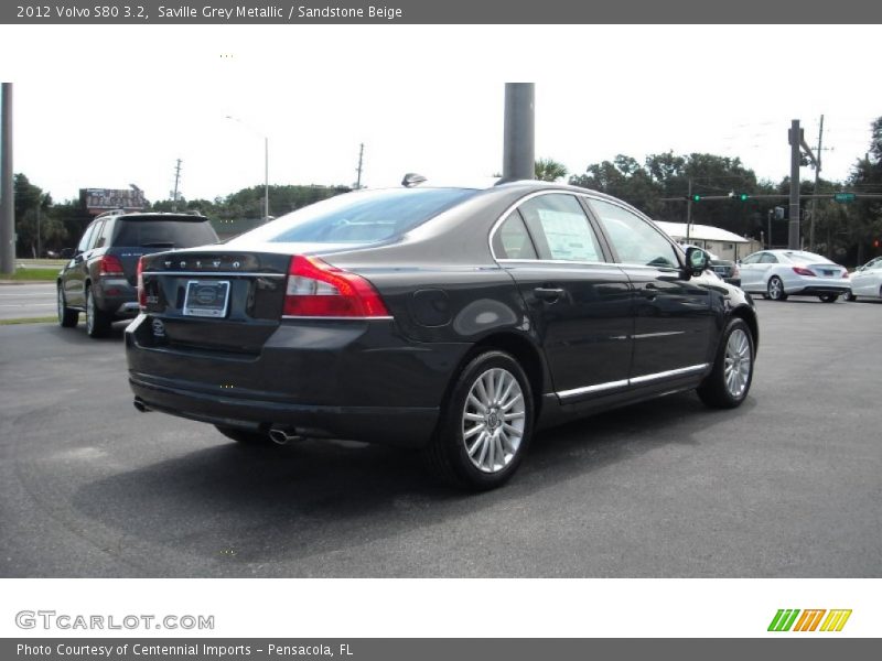 Saville Grey Metallic / Sandstone Beige 2012 Volvo S80 3.2