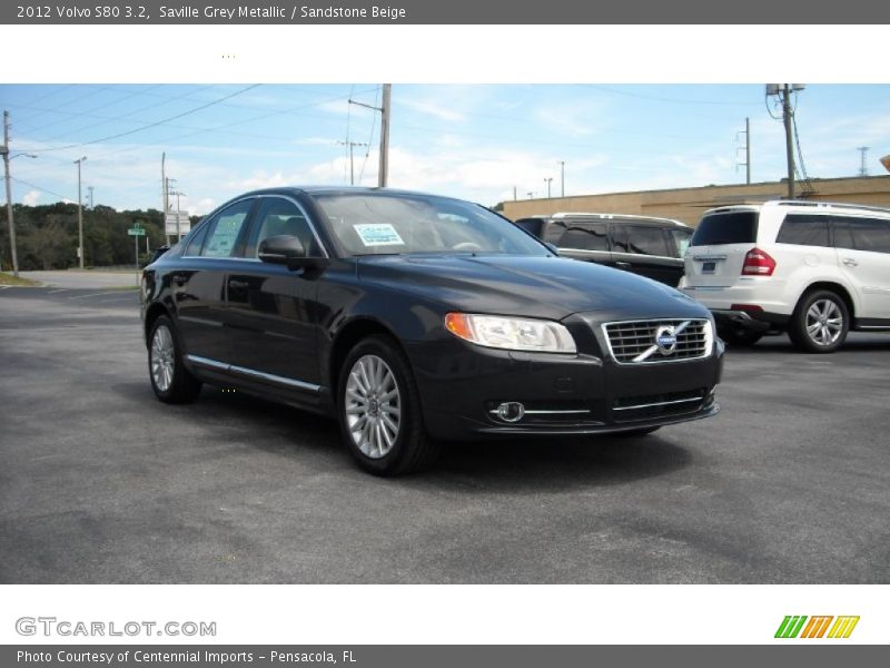 Saville Grey Metallic / Sandstone Beige 2012 Volvo S80 3.2