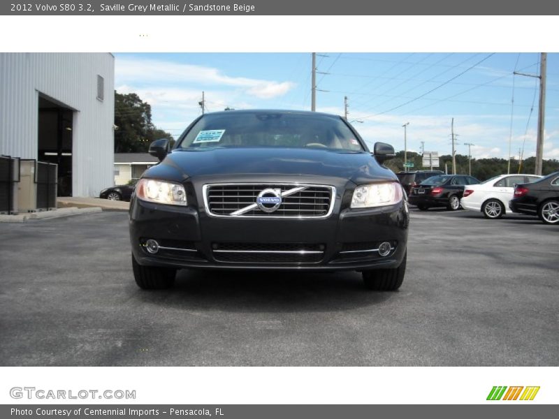 Saville Grey Metallic / Sandstone Beige 2012 Volvo S80 3.2