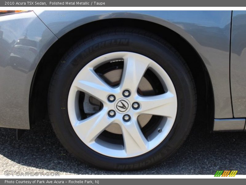 Polished Metal Metallic / Taupe 2010 Acura TSX Sedan