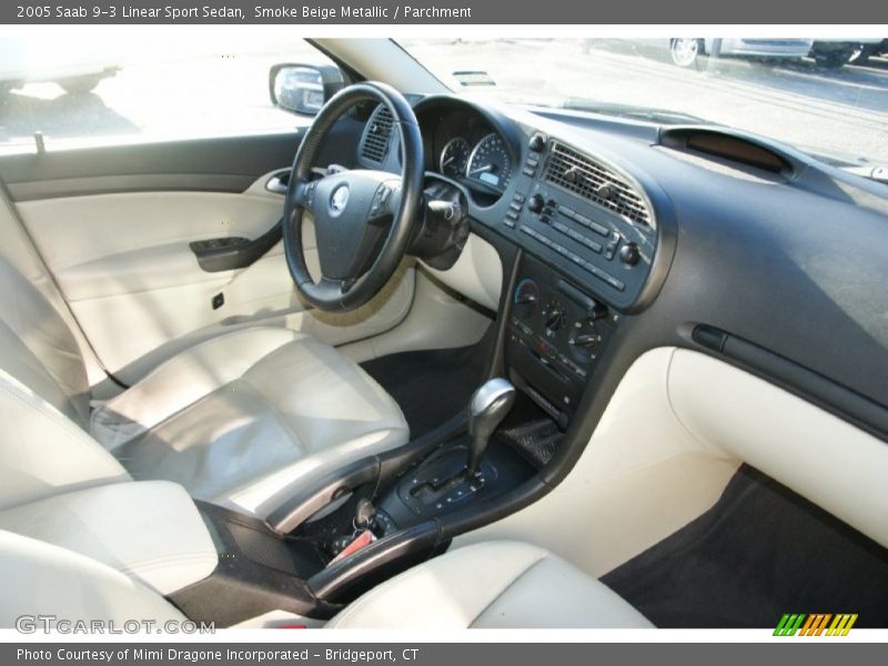 Smoke Beige Metallic / Parchment 2005 Saab 9-3 Linear Sport Sedan