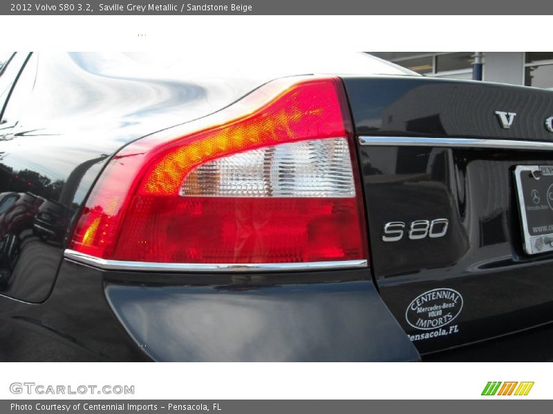 Saville Grey Metallic / Sandstone Beige 2012 Volvo S80 3.2