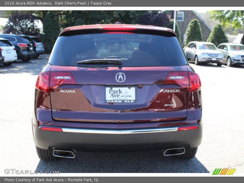 Dark Cherry Pearl / Taupe Gray 2010 Acura MDX Advance
