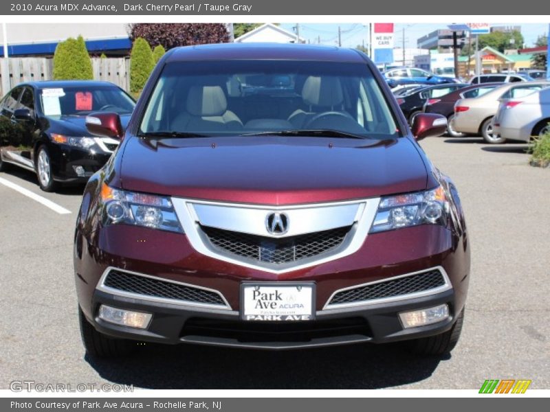 Dark Cherry Pearl / Taupe Gray 2010 Acura MDX Advance