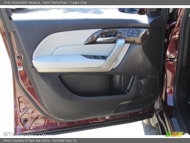 Dark Cherry Pearl / Taupe Gray 2010 Acura MDX Advance
