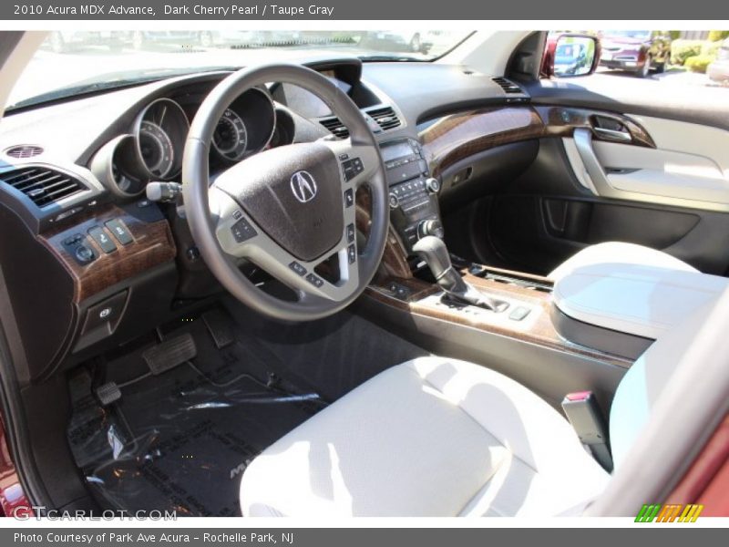 Dark Cherry Pearl / Taupe Gray 2010 Acura MDX Advance