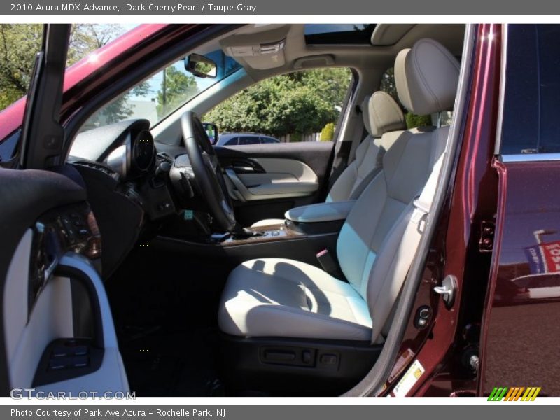 Dark Cherry Pearl / Taupe Gray 2010 Acura MDX Advance