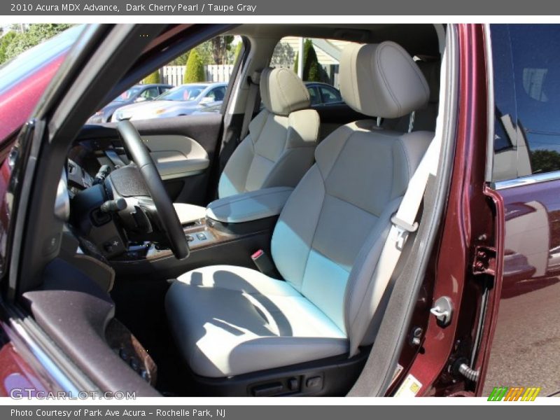 Dark Cherry Pearl / Taupe Gray 2010 Acura MDX Advance