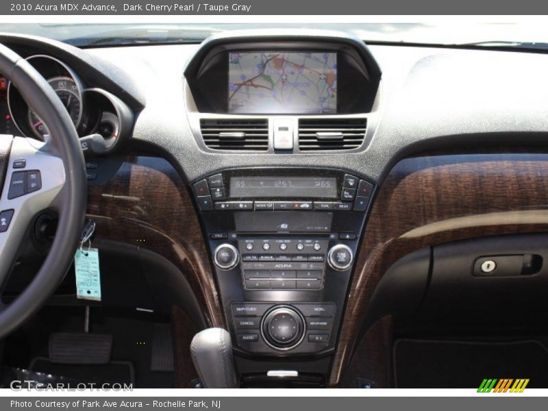 Dark Cherry Pearl / Taupe Gray 2010 Acura MDX Advance