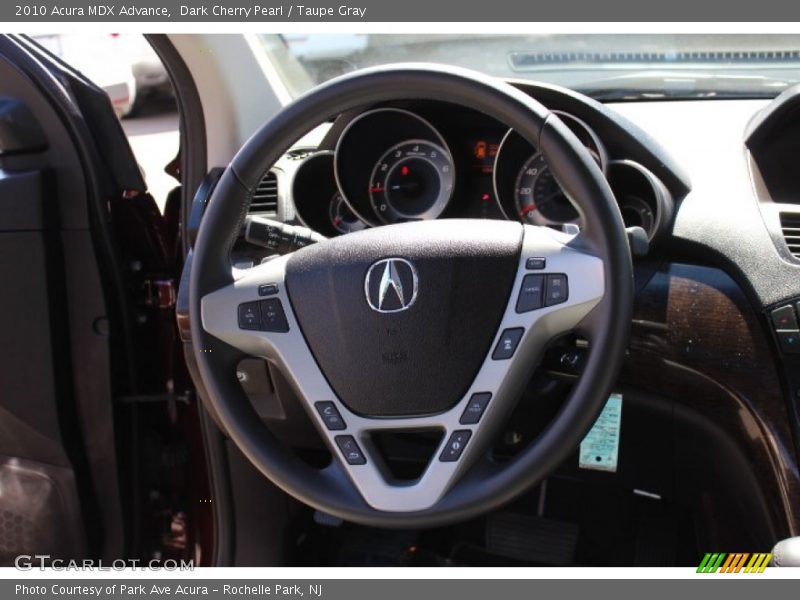 Dark Cherry Pearl / Taupe Gray 2010 Acura MDX Advance