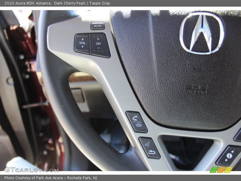 Dark Cherry Pearl / Taupe Gray 2010 Acura MDX Advance