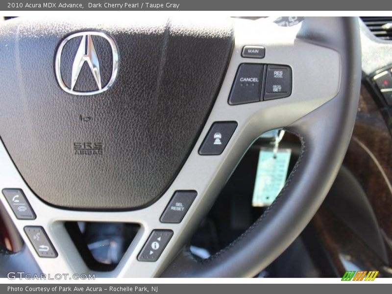 Dark Cherry Pearl / Taupe Gray 2010 Acura MDX Advance