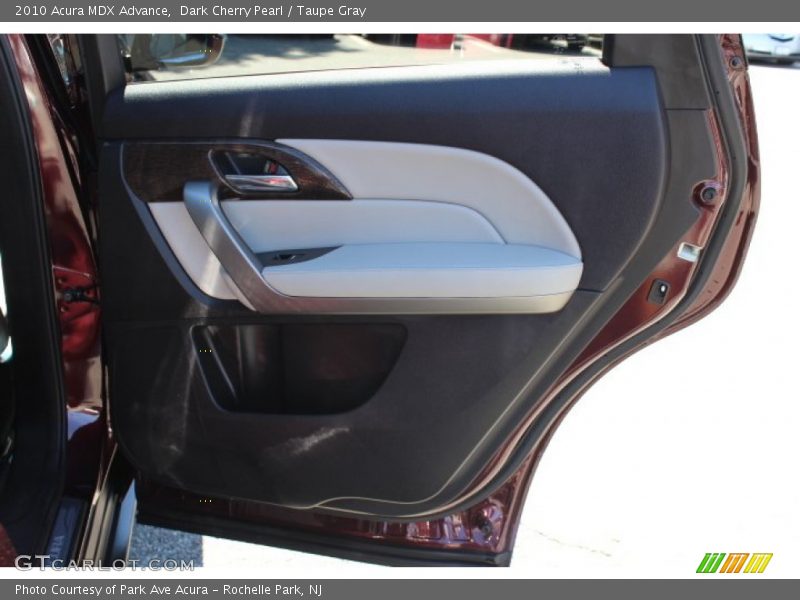 Dark Cherry Pearl / Taupe Gray 2010 Acura MDX Advance
