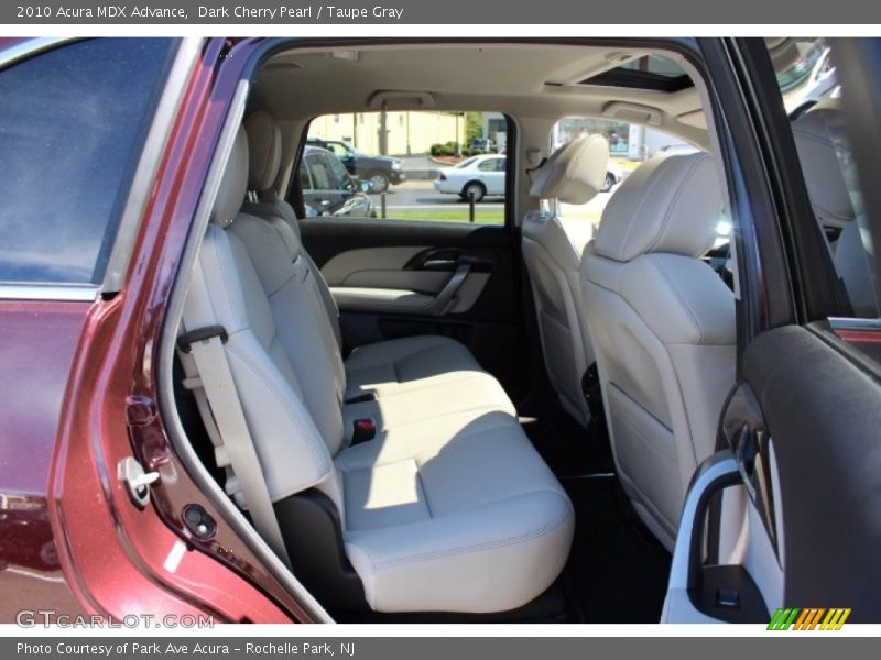 Dark Cherry Pearl / Taupe Gray 2010 Acura MDX Advance