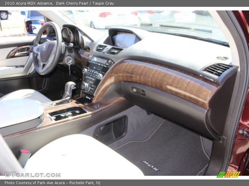 Dark Cherry Pearl / Taupe Gray 2010 Acura MDX Advance
