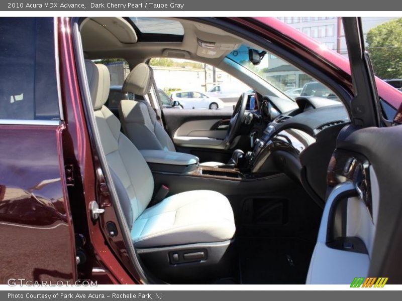 Dark Cherry Pearl / Taupe Gray 2010 Acura MDX Advance