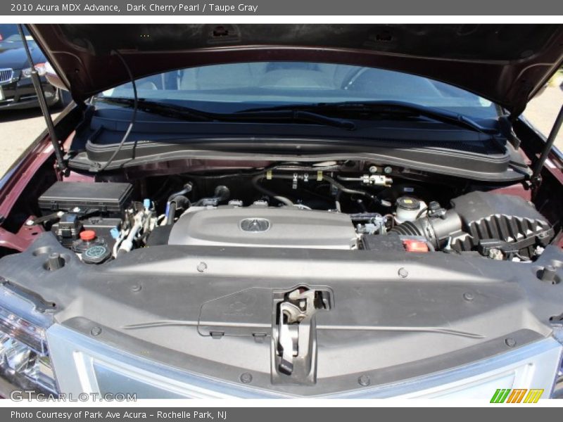 Dark Cherry Pearl / Taupe Gray 2010 Acura MDX Advance
