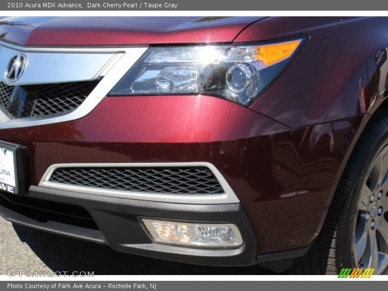Dark Cherry Pearl / Taupe Gray 2010 Acura MDX Advance