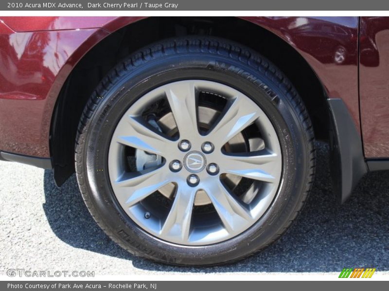 Dark Cherry Pearl / Taupe Gray 2010 Acura MDX Advance