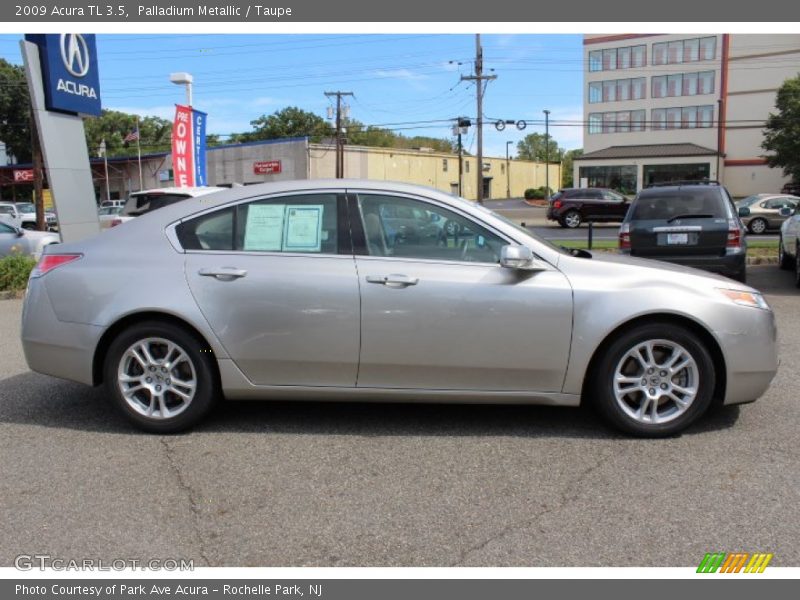 Palladium Metallic / Taupe 2009 Acura TL 3.5
