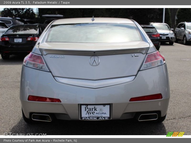 Palladium Metallic / Taupe 2009 Acura TL 3.5