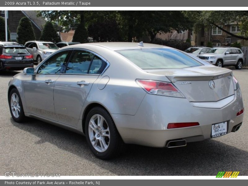 Palladium Metallic / Taupe 2009 Acura TL 3.5