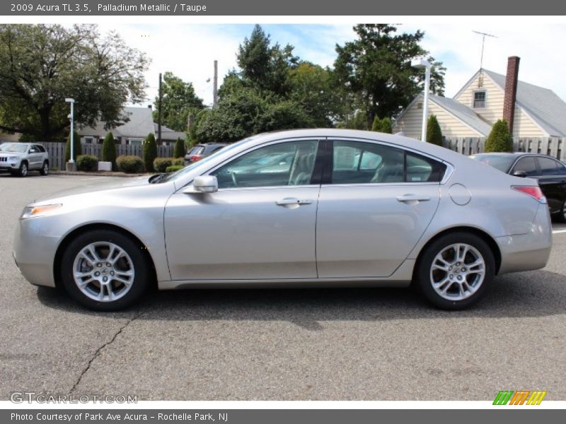 Palladium Metallic / Taupe 2009 Acura TL 3.5