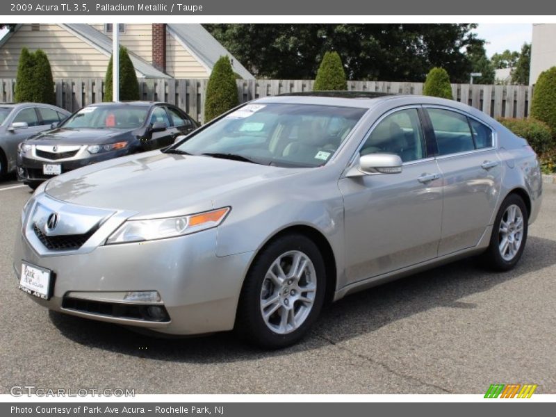 Palladium Metallic / Taupe 2009 Acura TL 3.5